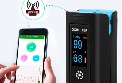 LEPU PC-60FW Finger Pulse Oximeter High Accurate Bluetooth Blood Oxygen Monitors SpO2