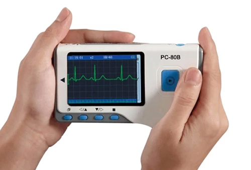 Lepu PC-80B Portable ECG Monitor Easy EKG Machine Handheld Heart Rate Monitor