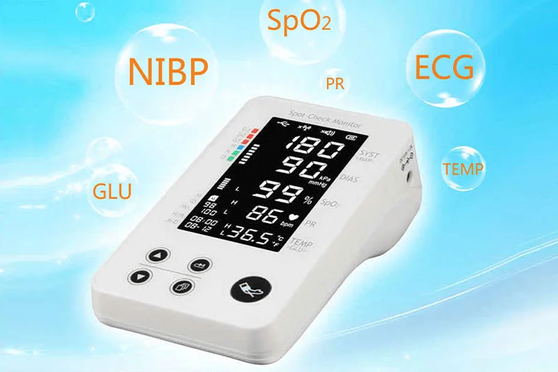 Lepu PC-303 Medical Grade Telehealth Portable All-in-one Vital Signs Monitor for Telemedicine Solution Remote Patient Monitoring Digital Health