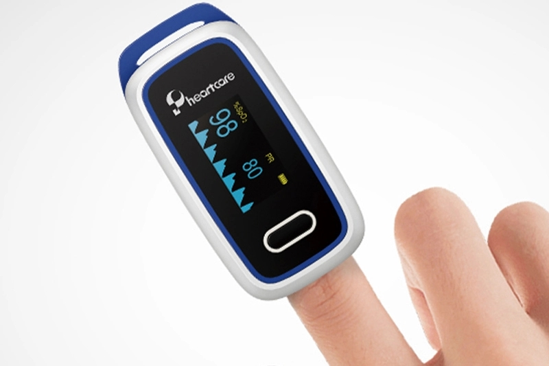 fingertip pulse oximeter pr bpm