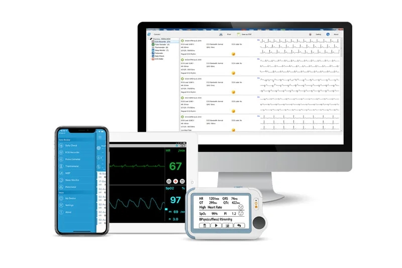 Lepu Creative Medical PC-900Plus All-in-one Vital Signs Monitor Touch