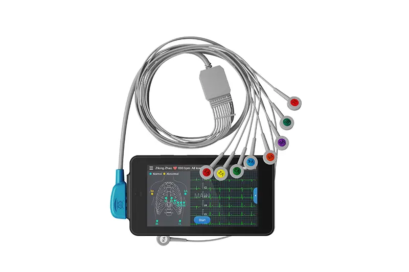 Lepu Medical PCECG-500 Pocket ECG Machine Portable 12-lead Resting ECG Monitor