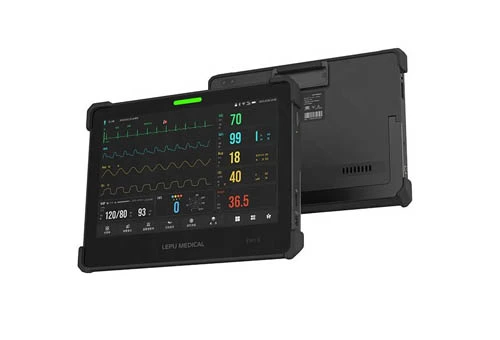 Lepu Medical Grade AIView VX Tablet Vital Signs Monitor Patient Monitor Portable Multiparameter Monitor with Touch Screen for Hospital Clinic Ward and Home Use